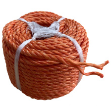 Polypropylene PP Slitfilm Rope Twisted Orange Color